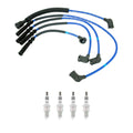 NGK 7mm Wire Set 4 Iridium Spark Plugs for Mazda 626 B2000