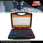 Set of 44 Nut and Bolt Thread Checkers for Metric Specifications
