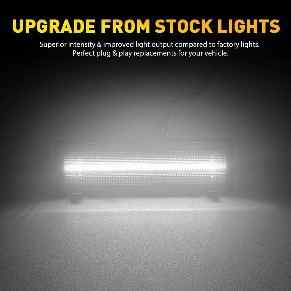 2X LED Smoked Front Side Marker Lights for Camaro Firebird (1982–1992)