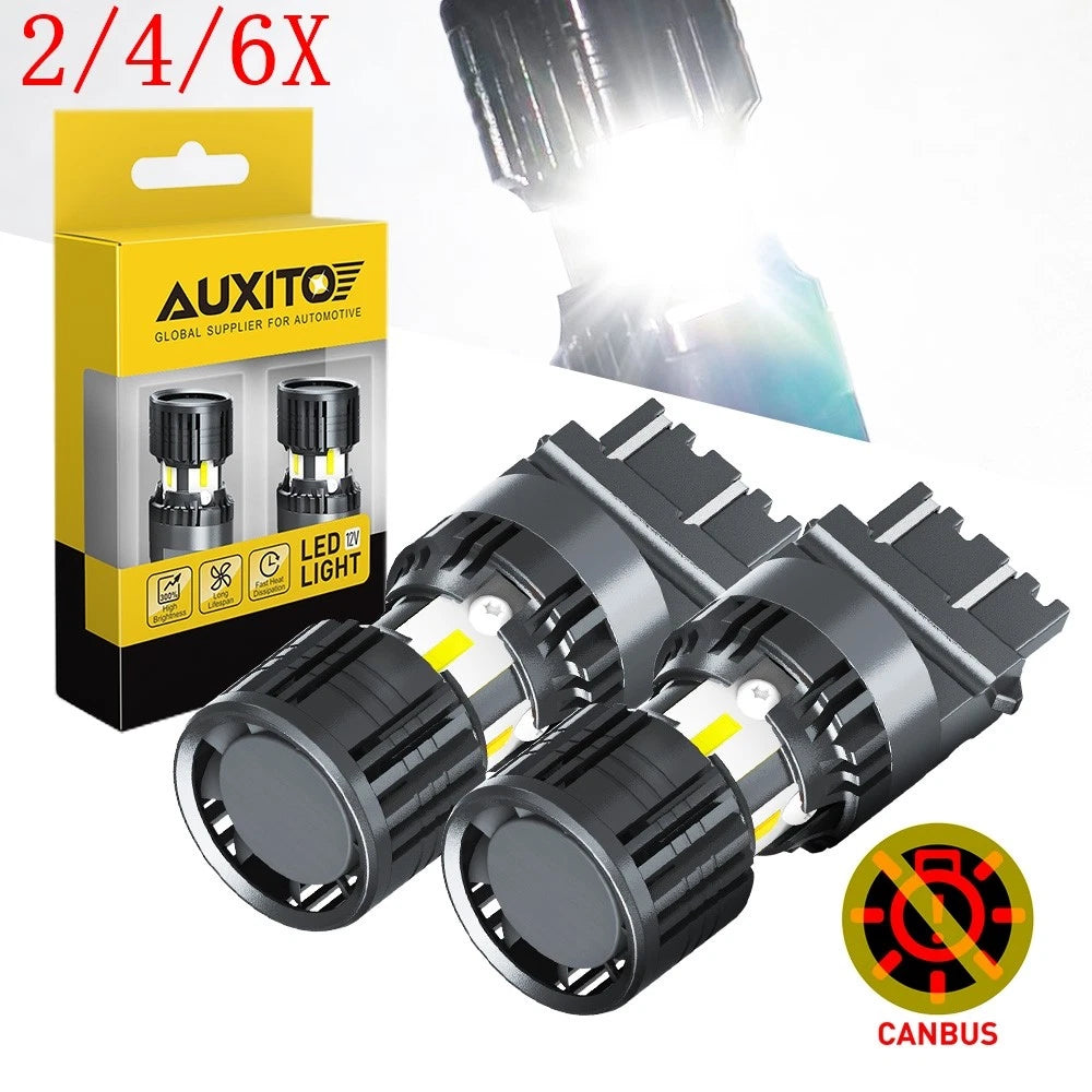 Set of 2 AUXITO 3157 LED Reverse Backup Light Bulbs 6000K for Vehicles