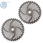2X Carbide Tip Brush Blades for Cutter Trimmer (9" x 36T)