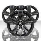 4 fit Dodge Challenger 2015-2021 Black 18" Wheel Skins Hub Caps Full Rim Covers