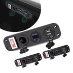 12V Dual USB Socket with Voltmeter for Vehicle Battery Monitoring