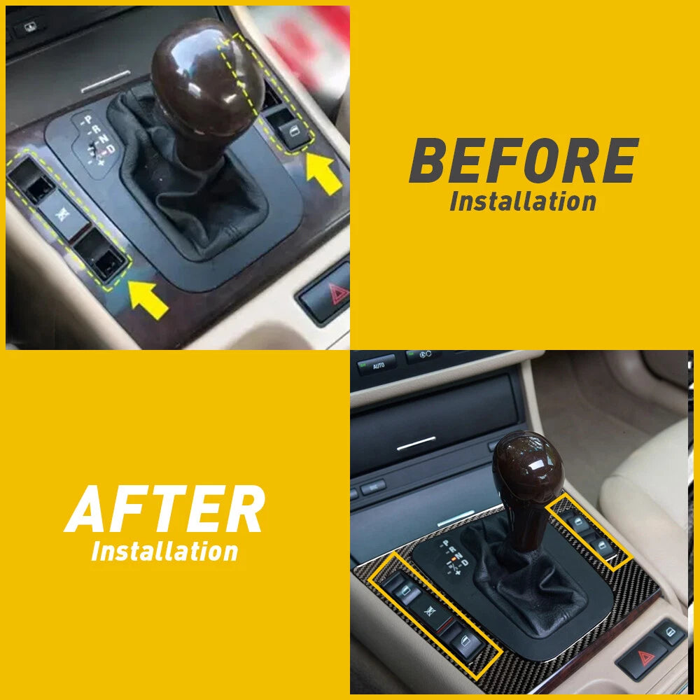 2X Window Switch Button Cap for BMW E46 (1998–2006)