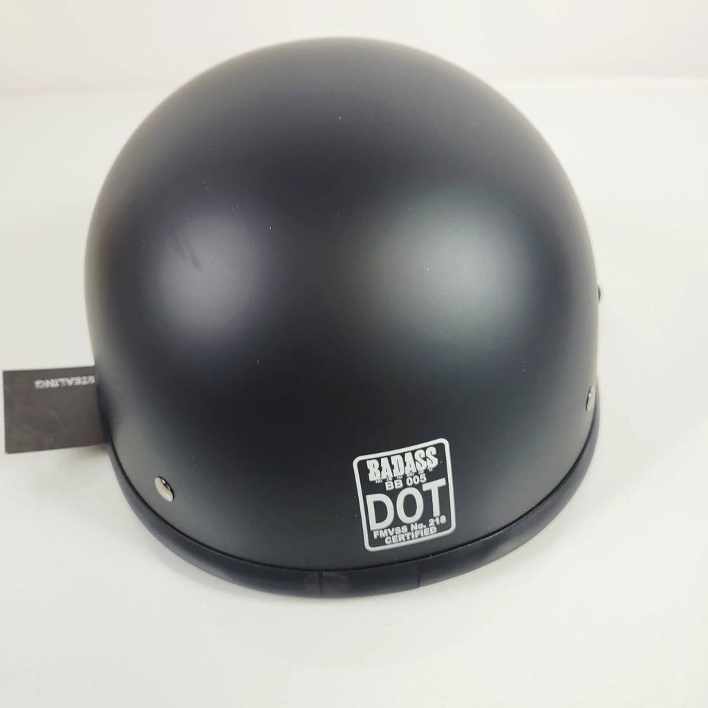 Bare Bones DOT Motorcycle Helmet for Universal Fit (Size M)