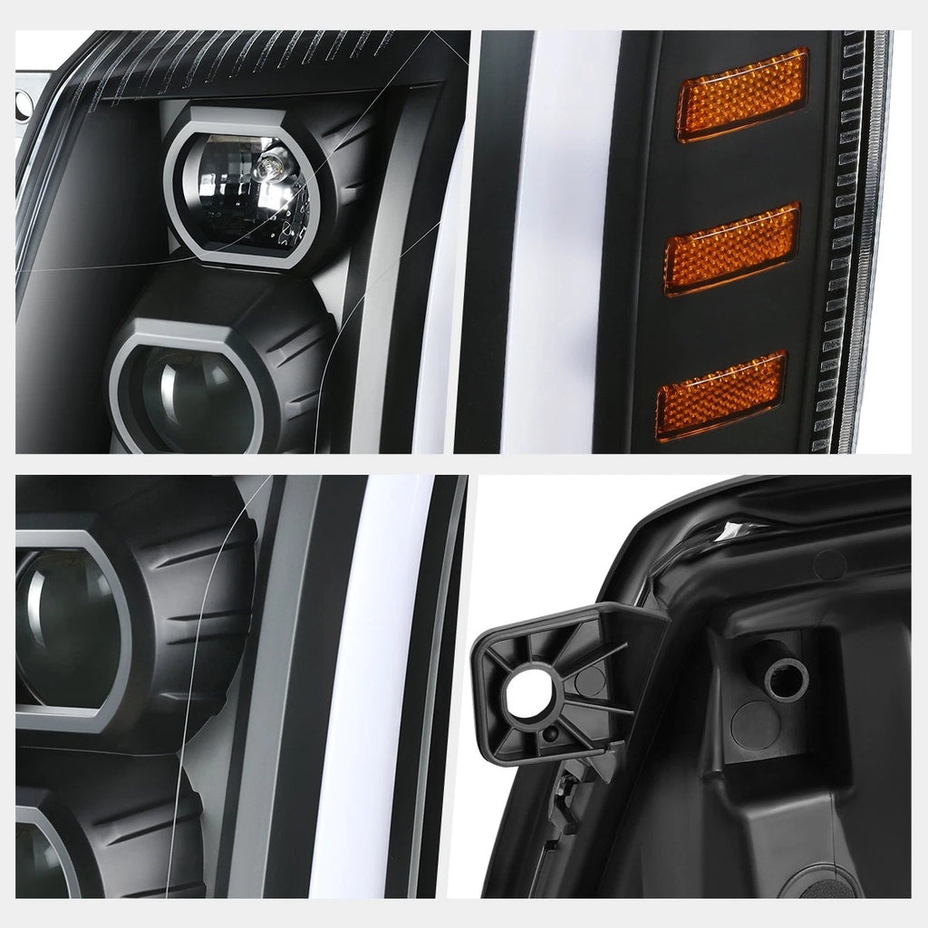 LED Signal Switchback Projector Headlights for Cadillac Escalade ESV EXT (2007–2014)