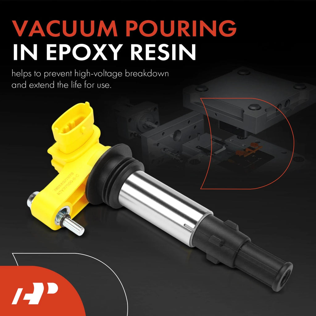 6X Yellow Ignition Coil for Chevy Traverse GMC Acadia Buick Cadillac (2009–2017)
