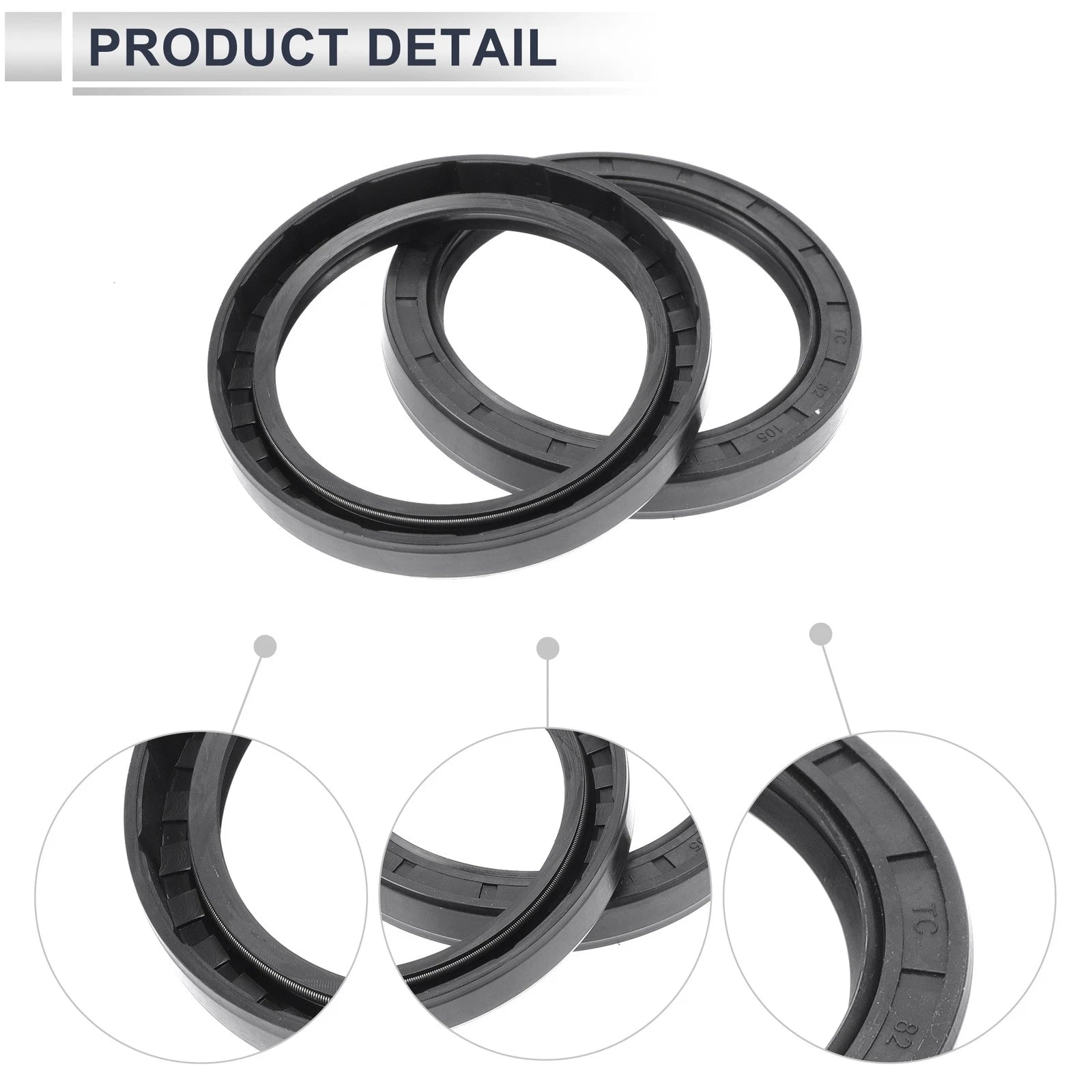 Set of 5 Oil Seal Rotary Shaft Seal for Various Models (82x105x13mm)