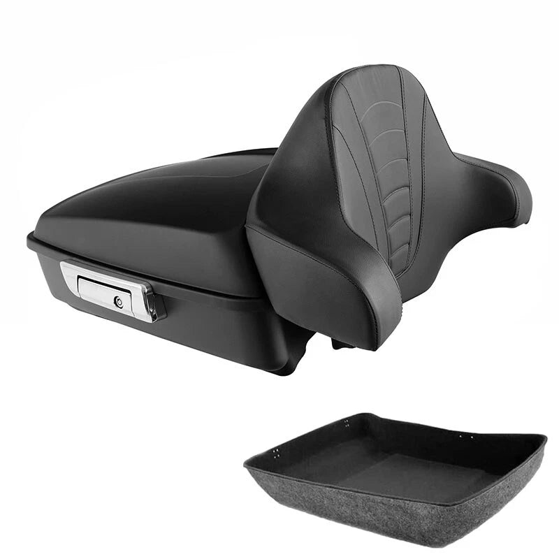 Matte Chopped Trunk Backrest for Harley Touring Road Street Glide (2014–2026)