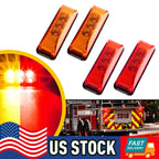 Set of 4 LED Side Marker Clearance Lights for Truck Trailer Lorry (12V)