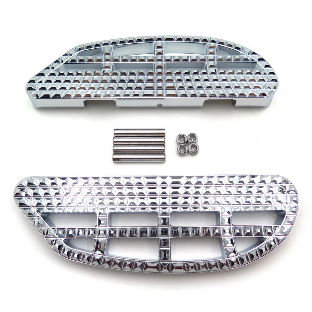 Dominator Passenger Floorboard Kit Chrome for Harley Touring Road Glide (1986–2017)