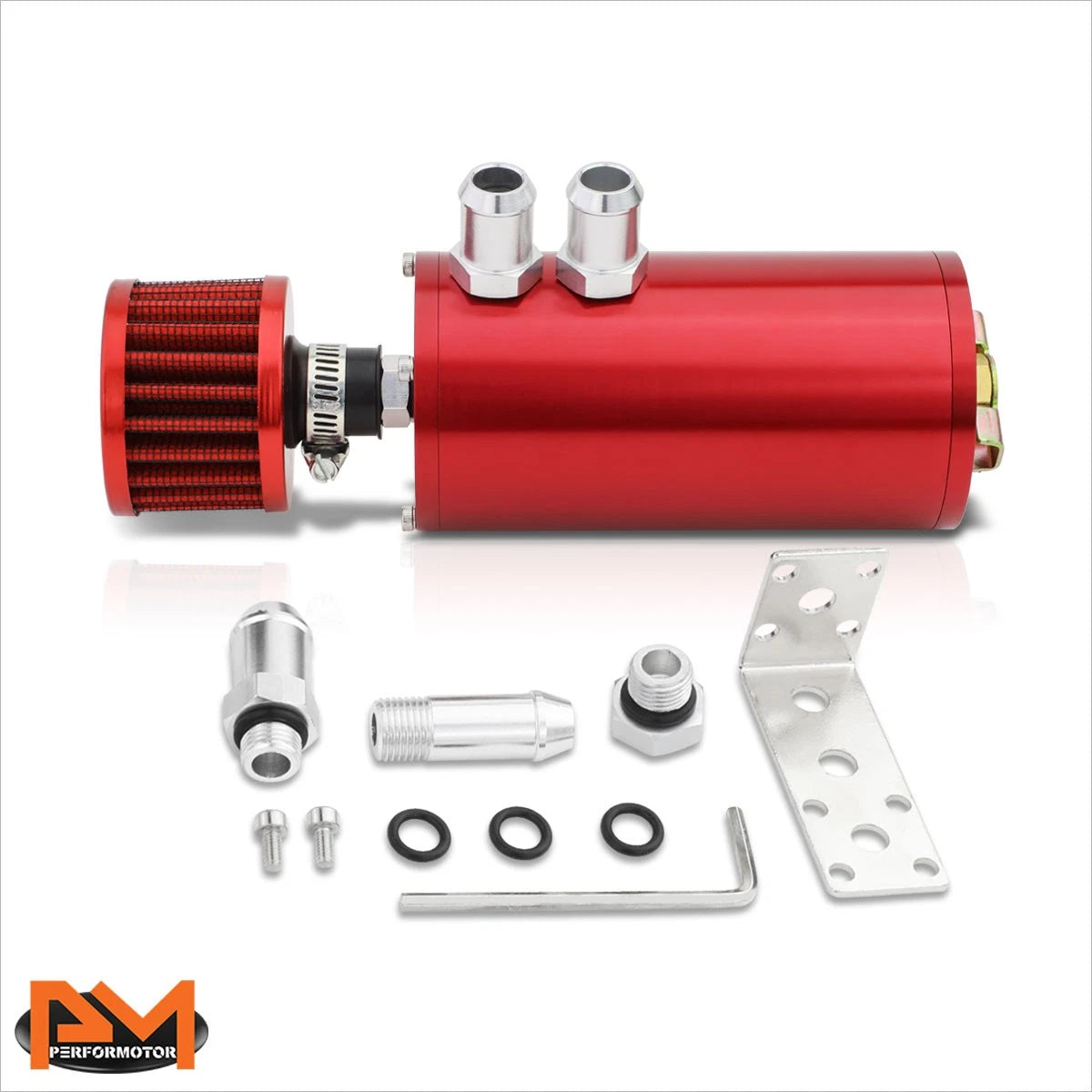 Aluminum Engine Catch Reservoir Breather Tank with Air Filter for
