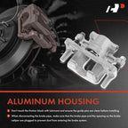 Rear Brake Calipers and Pads for Chrysler 200 Dodge Jeep (2011–2017)