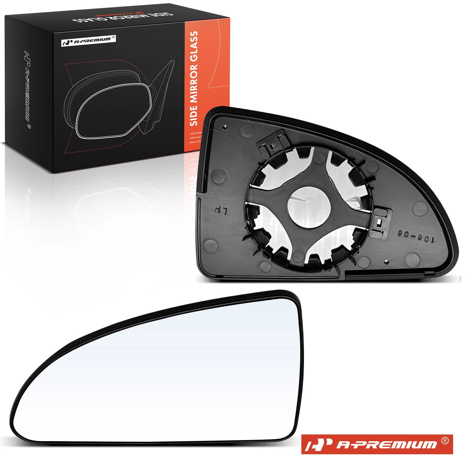 Driver Manual Mirror Glass for Chevy Cobalt, Pontiac G5 (2005–2010)