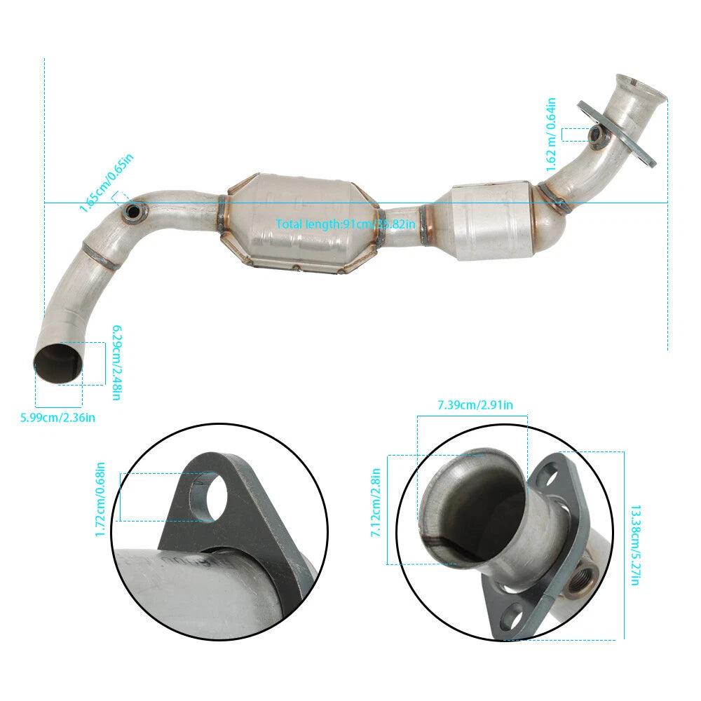 Left Side Catalytic Converter for Ford F-150 (1997–1998)