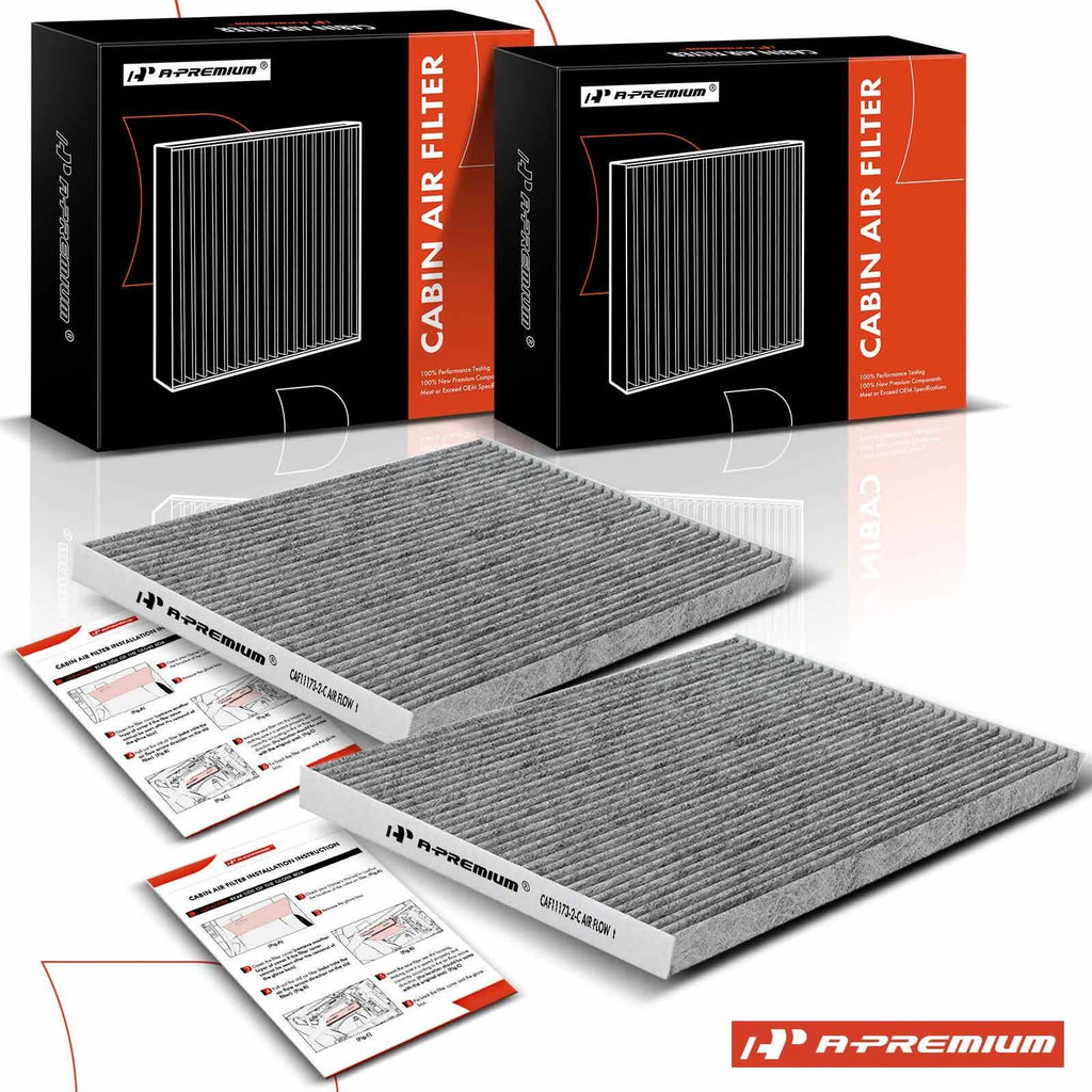 2X Activated Carbon Cabin Air Filter for Nissan Altima Maxima Murano (2002–2023)
