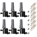 Set of 6 Ignition Coil Spark Plugs for Jaguar S-Type, Lincoln LS