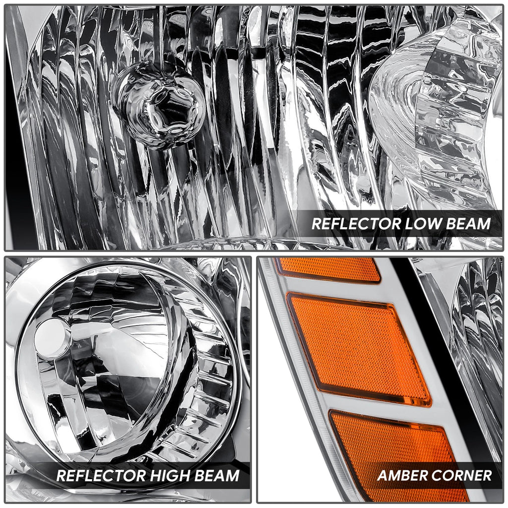 Right Chrome Housing Headlight Lamp for Nissan Armada Pathfinder Titan (2004–2007)