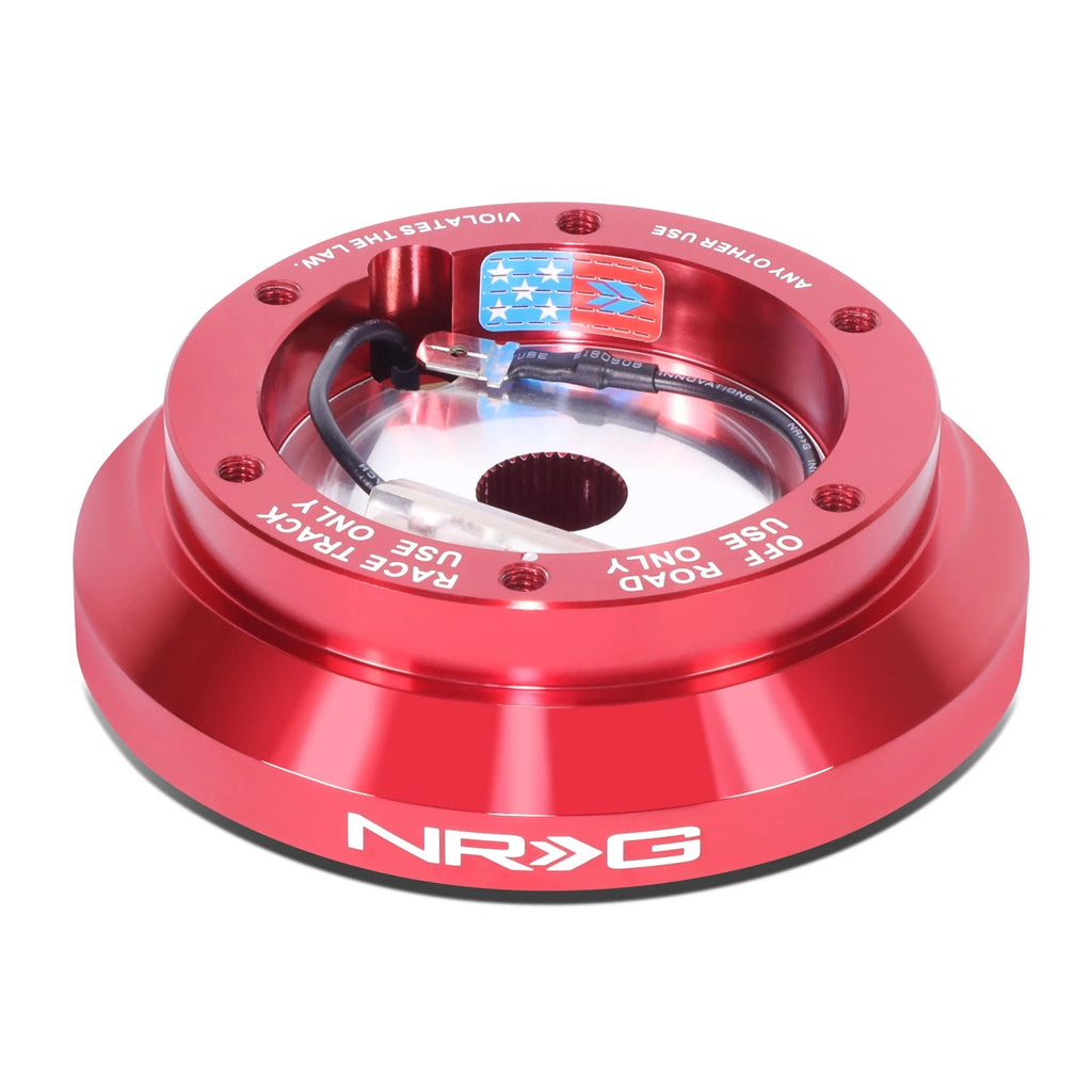 NRG Red Steering Wheel Hub Adapter for Eagle Talon Mitsubishi Pickup Subaru