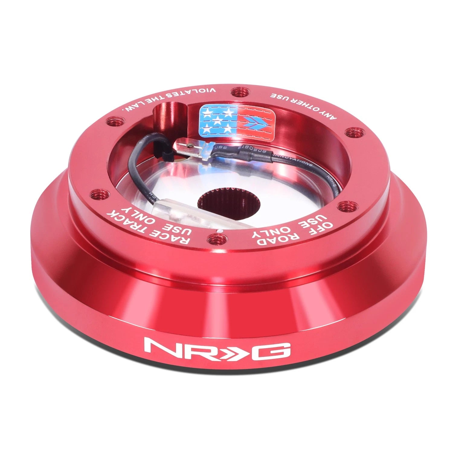 NRG Red Steering Wheel Hub Adapter for Eagle Talon Mitsubishi Pickup Subaru