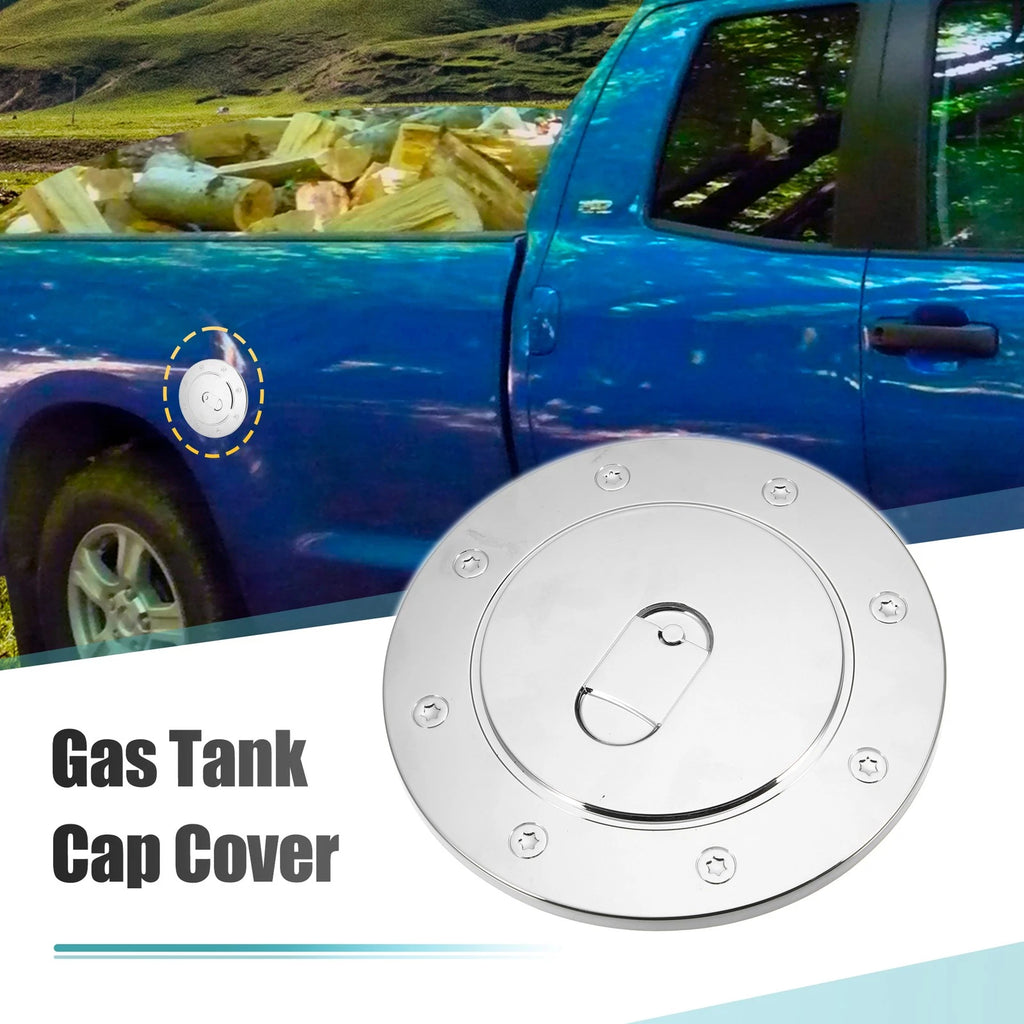 Chrome Plated Fuel Tank Filler Cap Cover for Toyota Tundra (2007–2021)