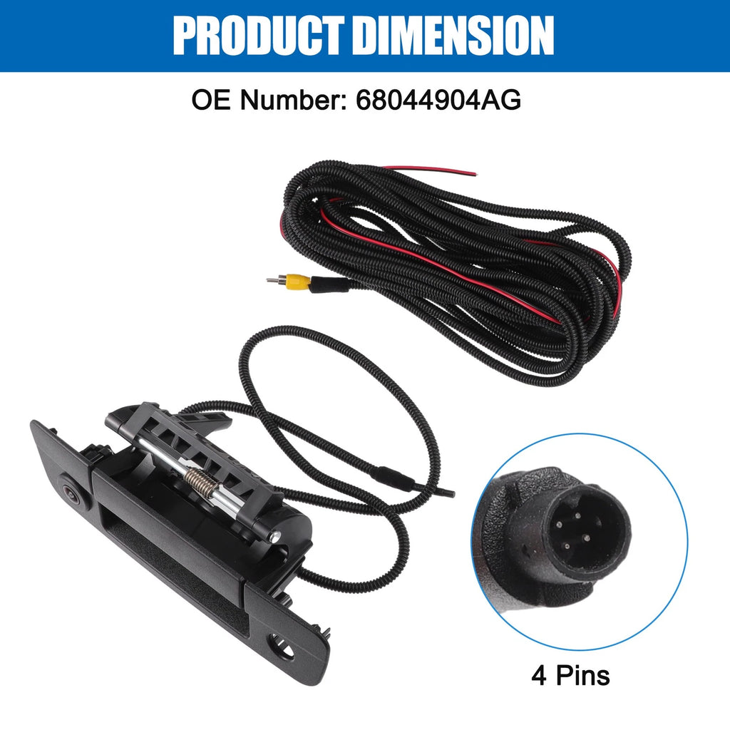 Rear View Backup Reverse Camera No. 68044904AG for Dodge Ram 1500 (2010–2017)