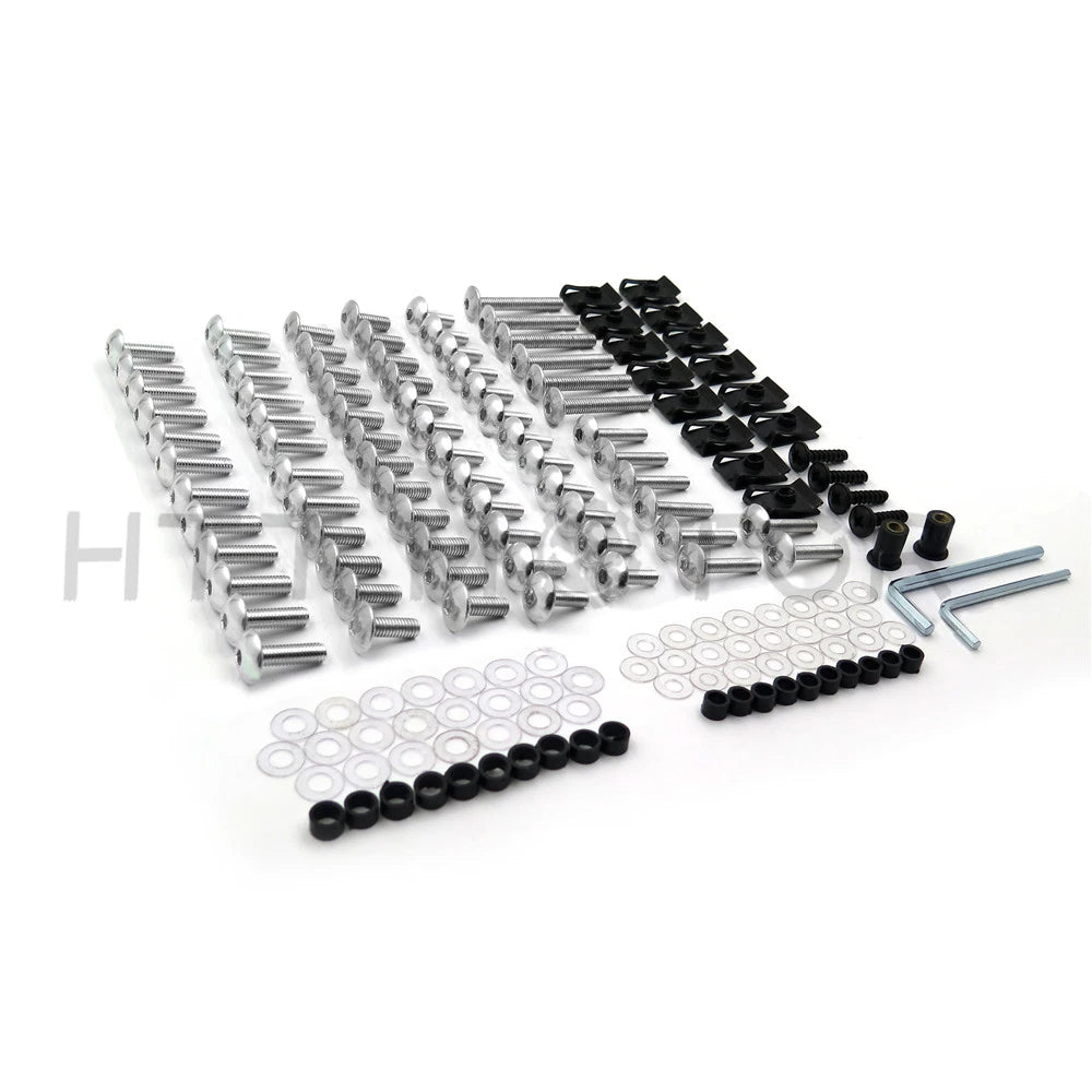 Complete Fairing Bolt Kit for Kawasaki (Chrome CNC Alloy)