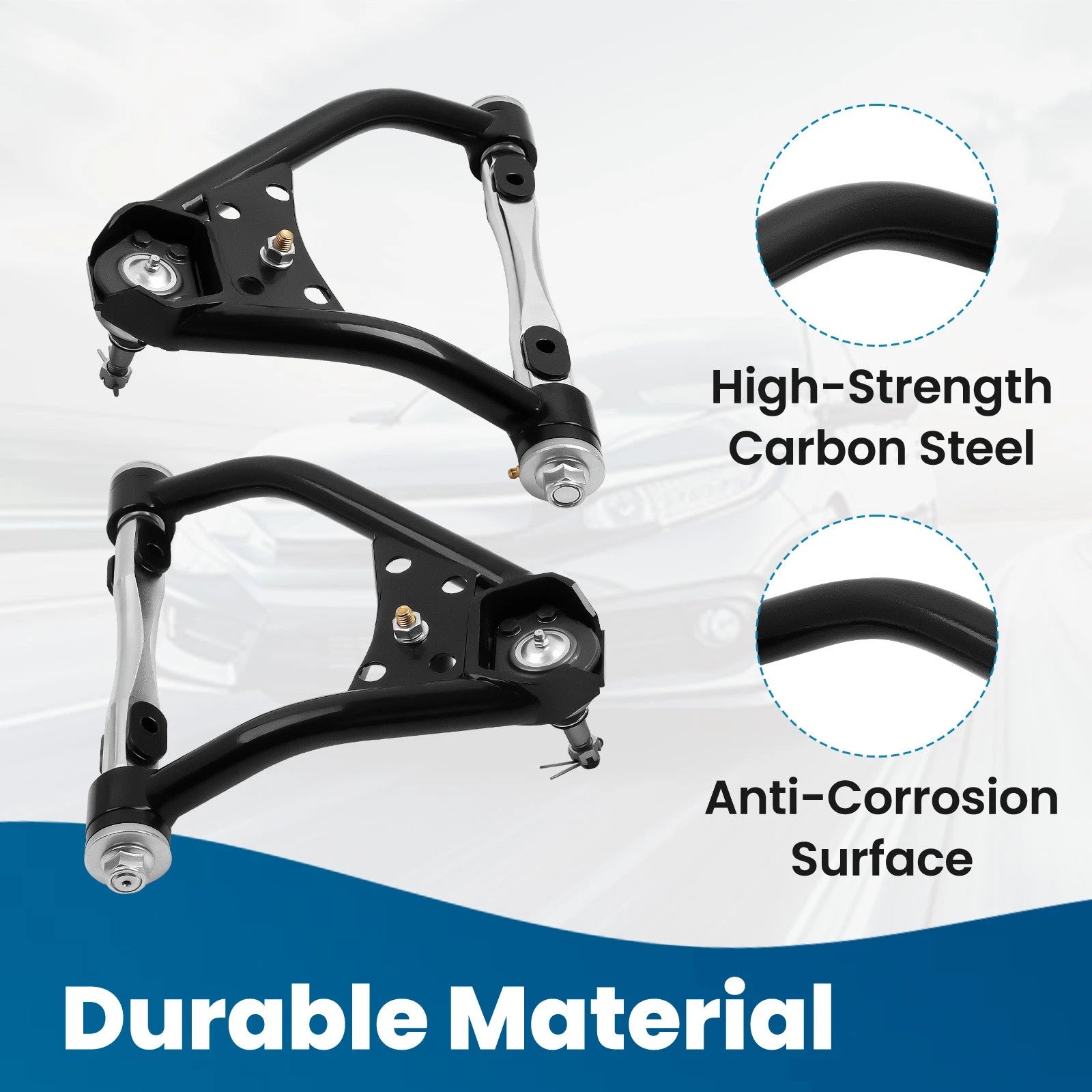 Set of 4 Tubular Control Arms for Camaro Firebird (1967–1969)
