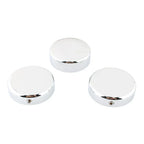 3 x Chrome Top Fork Tube Stem Nuts for Harley V-Rod Night Rod Special (2007-2011)