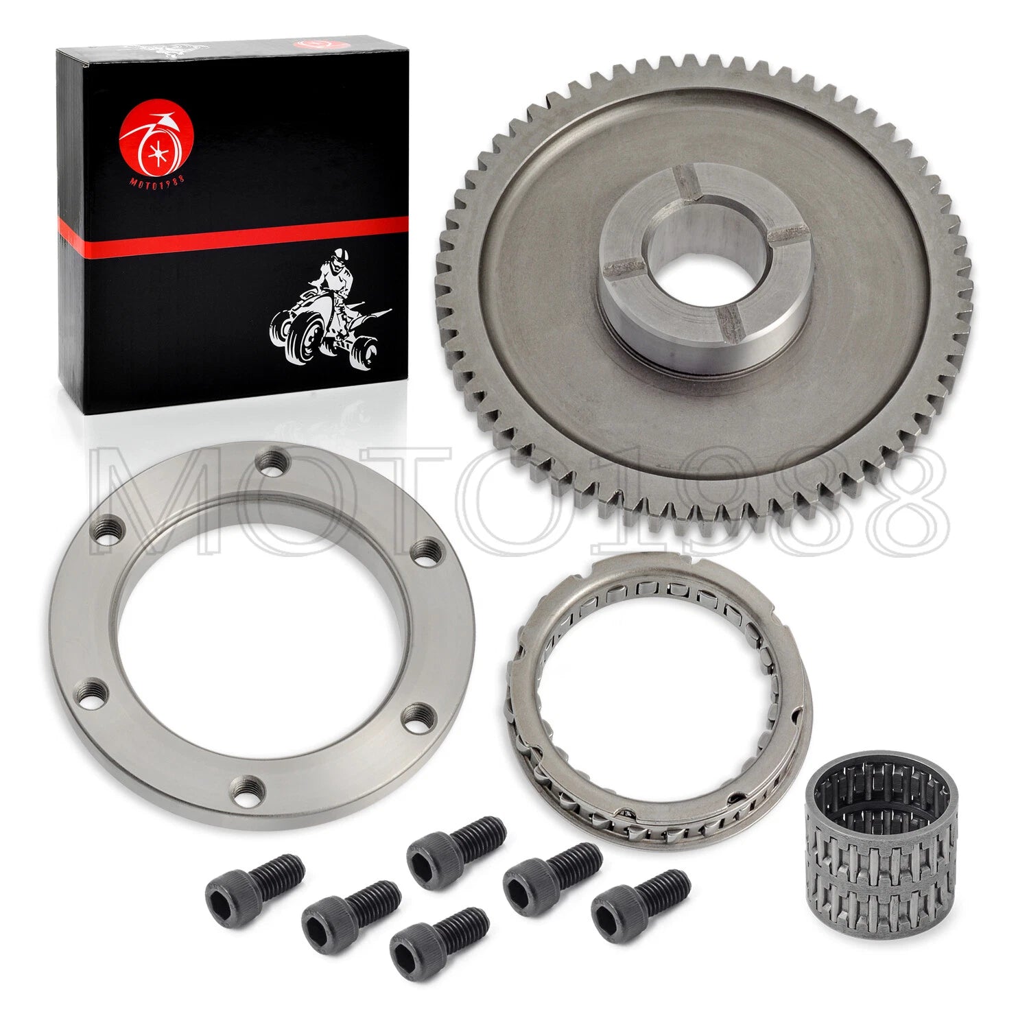 Starter Clutch One Way Bearing Gear Idler Kit for Yamaha Big Bear 350 400 (1998–2006)