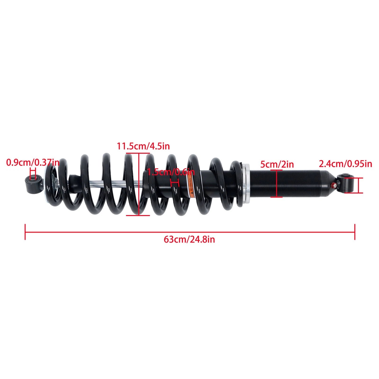 Rear Monotube Shocks for Polaris Ranger 1000 1000 Crew (2019–2023)