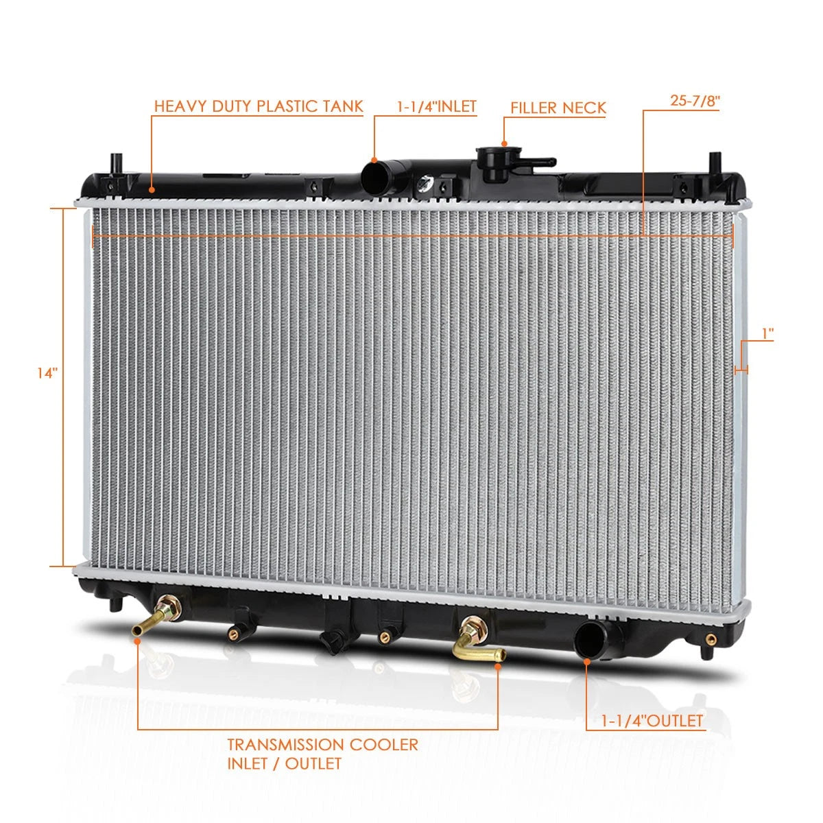 Aluminum Core Radiator for Honda Accord/Prelude (1990–1996) DPI-19