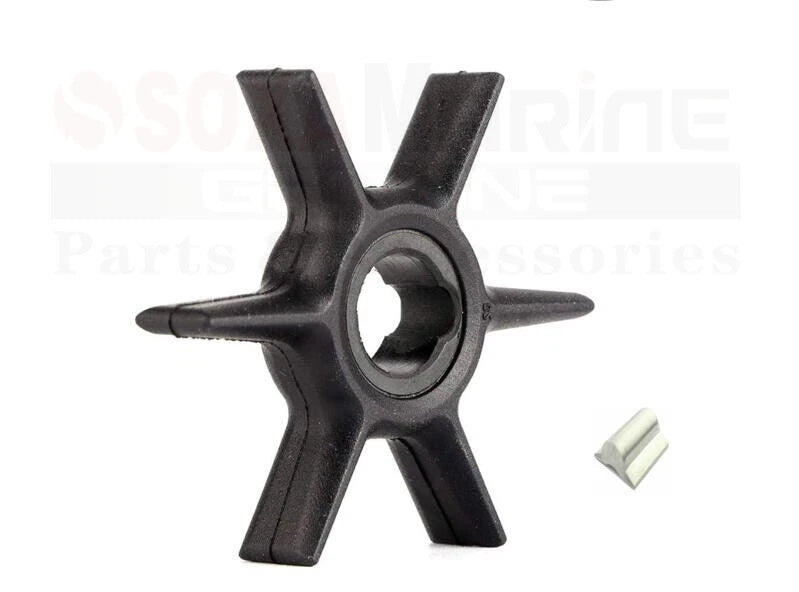 Water Pump Impeller with Key for Mercury Mariner 6 8 9.9 15 HP (1990–2023)