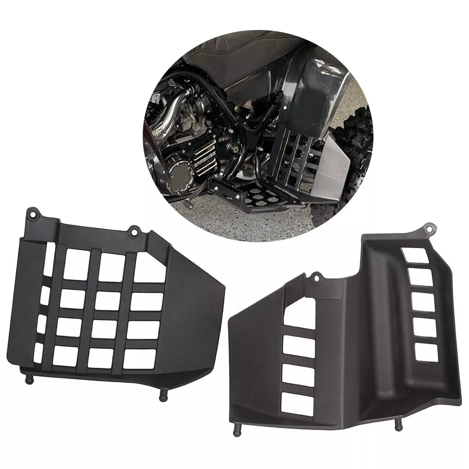 Set of 2 Heel Guards for Yamaha Banshee 350 YFZ350 (1987–2006)