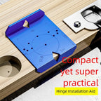 2PC ABS Drill Guide Template for Hinge Hole Positioning in Furniture Doors