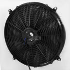 3-Row Aluminum Racing Radiator + Cooling Fan Shroud for Chevy GMC C/K C10 (1963–1966)