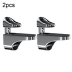 Adjustable Glass Shelf Brackets Set of 4 - Zinc Alloy