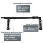 AN6 Braided Dual Feed Carb Fuel Line for Holley Carburetor (4150)