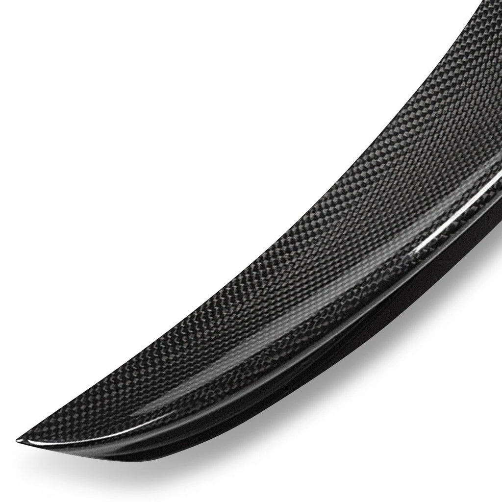 Real Carbon Fiber Duckbill Trunk Lip Spoiler for BMW 325i 328i E90 (2005–2012)
