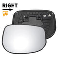 Heated Right Side White Mirror Glass for Honda Jazz (2008–2015)