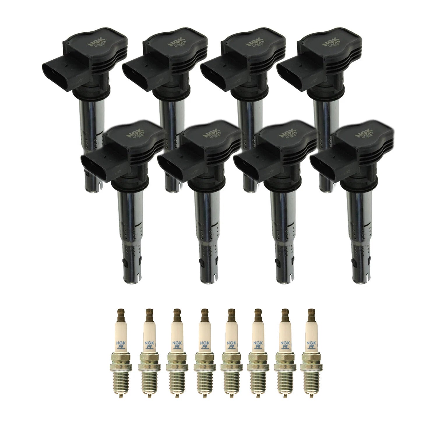 Set of 8 NGK Laser Platinum Ignition Coils for Audi Q7 VW Touareg (2007–2015)
