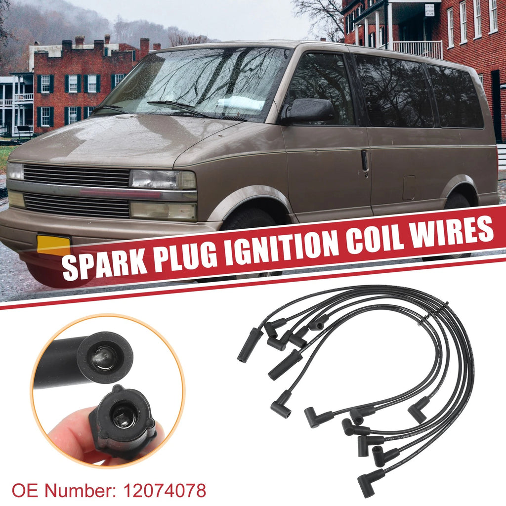 7 Pcs Spark Plug Wire Ignition Coil Cable No.12074078 for Chevrolet Astro (1985–1995)