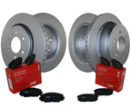 Front Rear Brake Kit Disc Rotors & TRW Pro Metallic Pads for Ford F-150 (2012–2019)