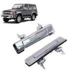 Chrome Front Door Handle Pair for Toyota Land Cruiser J70 (2010–2016)