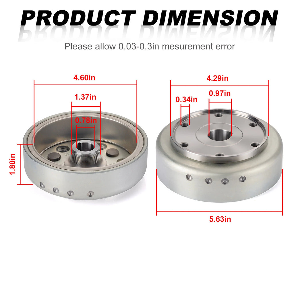 Flywheel 5UH-81450-00-00 for Yamaha Wolverine 350 YFM350X (2006–2009)