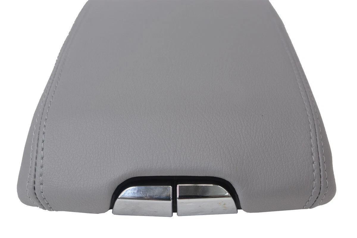 Center Console Armrest Cover for Cadillac SRX (2010–2016) Gray Leather