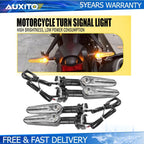 4X Smoke Flush Mount LED Turn Signal Light for Yamaha YZF R1 R6 R6S (2000–2023)