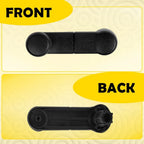 2Pcs Manual Window Crank Handles Black for Ford Ranger F150 (1993–2011)