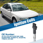 Ignition Coil Set of 2 for Volkswagen Passat, Audi TT (022905100B, 022905715A)