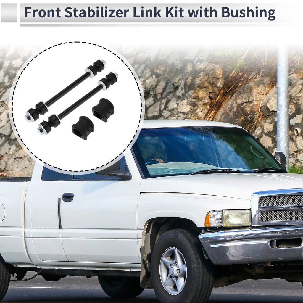 Front Stabilizer Bar Links with 2 Pcs Bushing for Dodge Ram 1500 